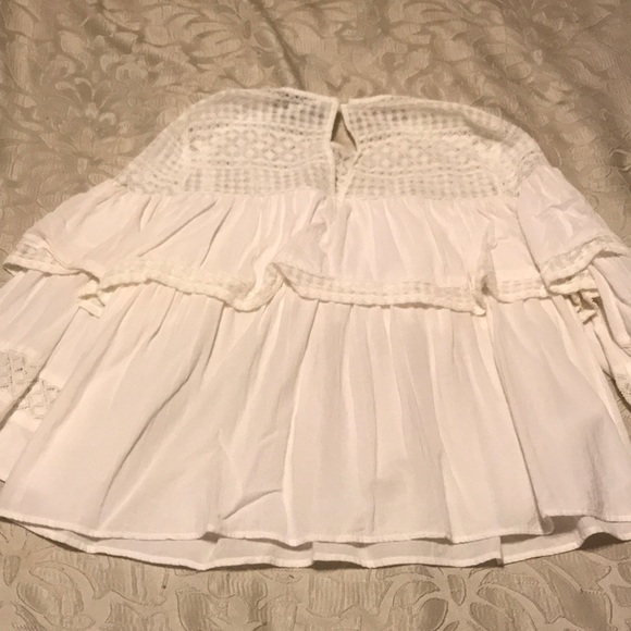 Loft white crochet blouse - Picture 3 of 4